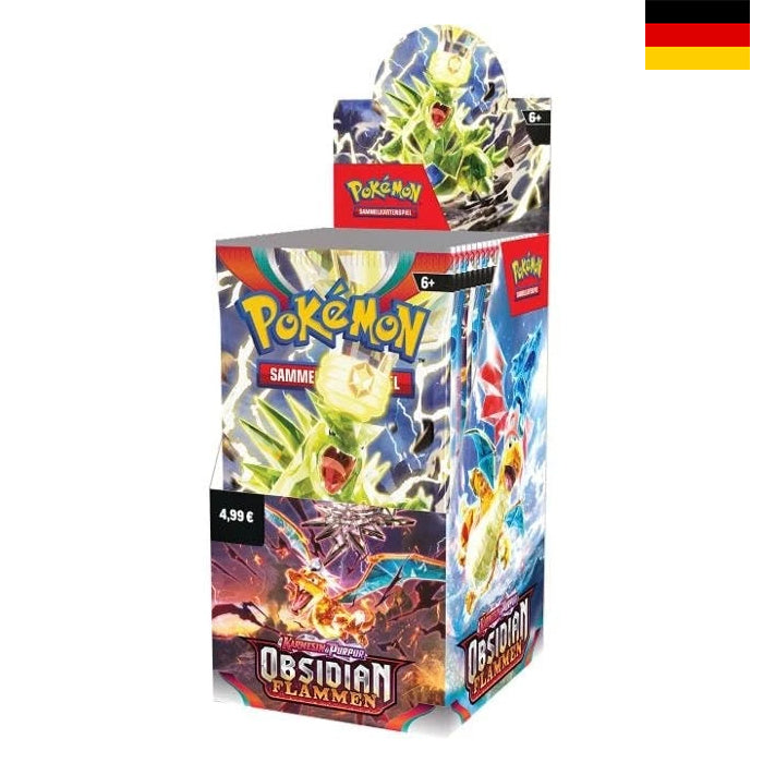 Karmesin & Purpur - Obsidian Flammen 18er Display - Deutsch