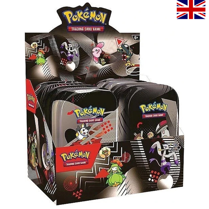 Scarlet & Violet - Black Bolt & White Flare Unova Mini Tin Display - Englisch