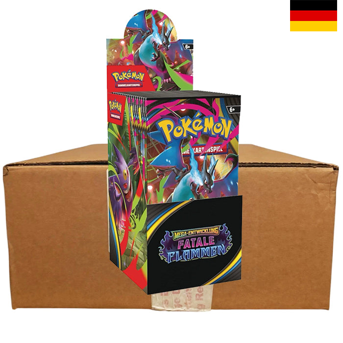 Mega - Fatale Flammen 18er Sealed Display Case - Deutsch