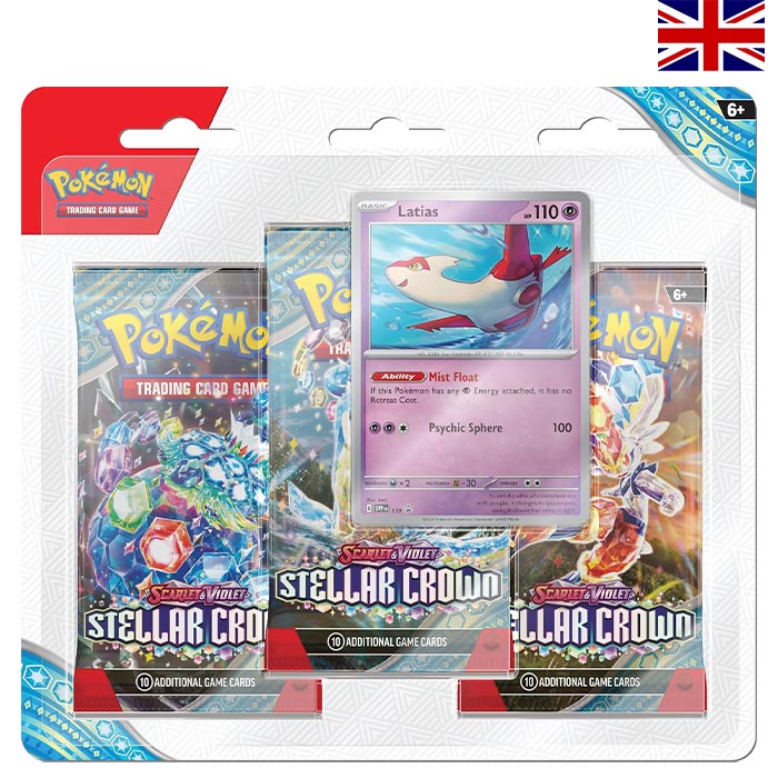 Scarlet & Violet Stellar Crown 3 Pack Blister - Englisch