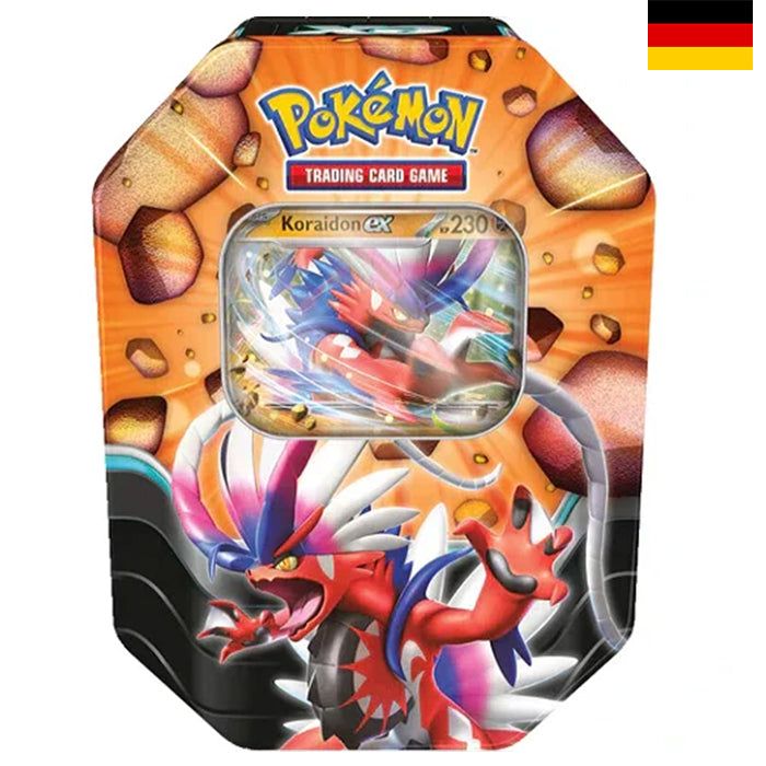 Schlagkräftige Legenden Koraidon-ex Tin – Deutsch