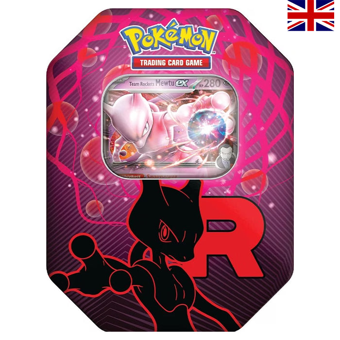 Team Rocket Tins: Team Rocket's Mewtwo ex Tin - Englisch