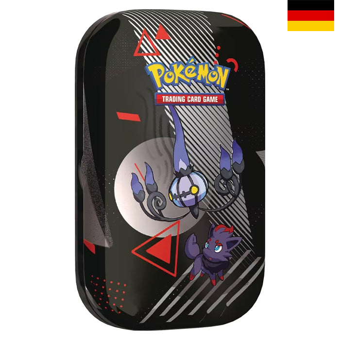 Karmesin & Purpur - Schwarze Blite & Weiße Flammen Unova Mini Tin - Deutsch