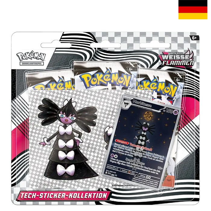 Karmesin & Purpur - Weiße Flammen Morbitesse Tech-Sticker-Kollektion - Deutsch