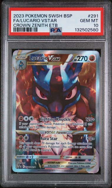 Lucario VSTAR 2023 291 PSA 10 - Englisch