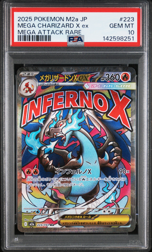 Mega Charizard X EX 2025 223 PSA 10 - Japanisch