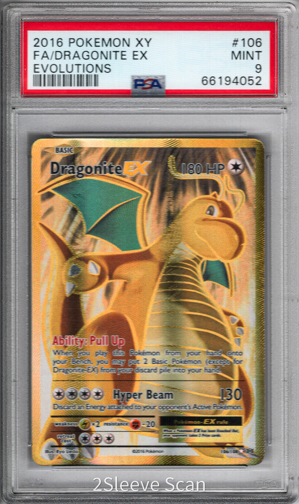 Dragonite EX 2016 106 PSA 9 - Englisch